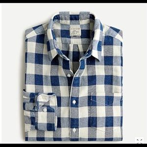 Men’s J. Crew Indigo Flannel shirt Blue Medium M